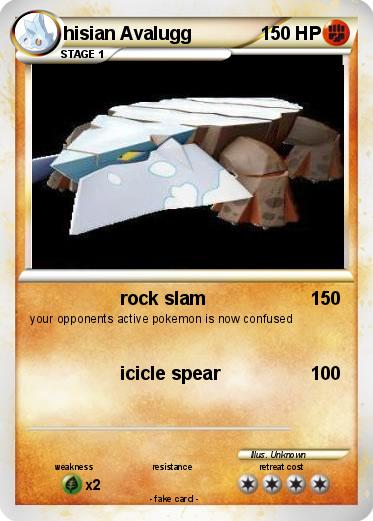 Pokemon hisian Avalugg