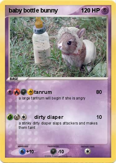 Pokemon baby bottle bunny