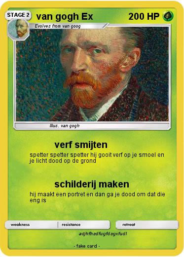 Pokemon van gogh Ex