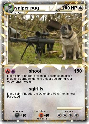 Pokemon sniper pug