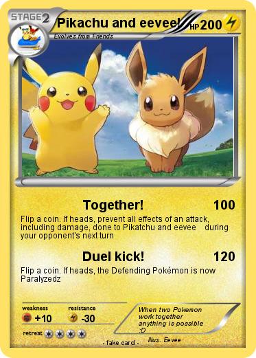 Pokemon Pikachu and eevee!
