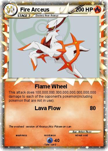Pokemon Fire Arceus
