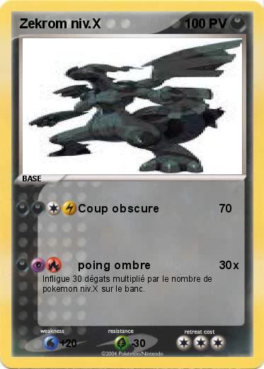 Pokemon Zekrom niv.X