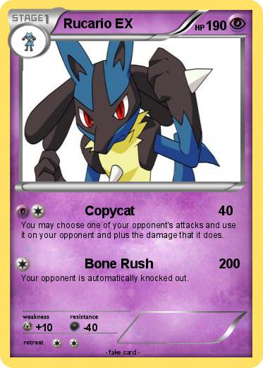 Pokemon Rucario EX