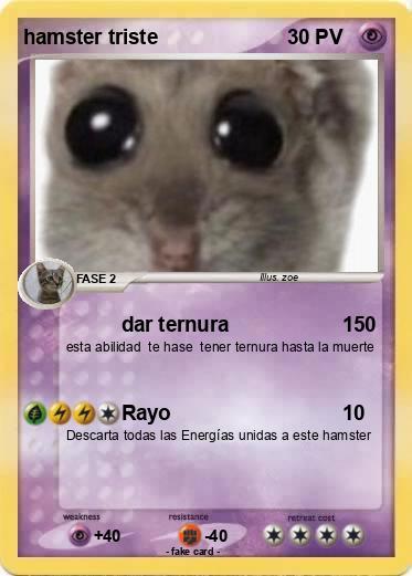 Pokemon hamster triste