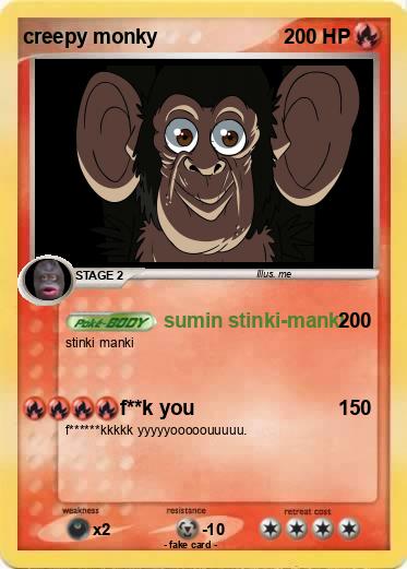 Pokemon creepy monky