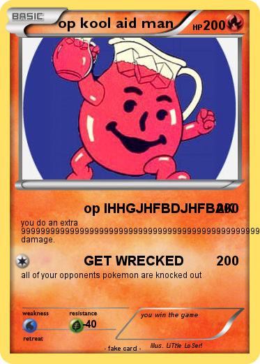Pokemon op kool aid man
