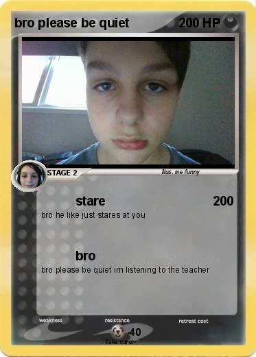 Pokemon bro please be quiet
