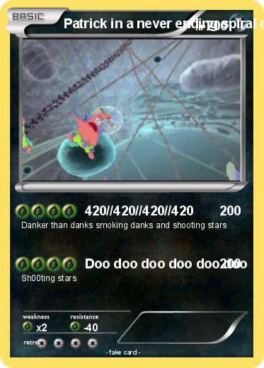 Pokemon Patrick in a never ending spiral of depression