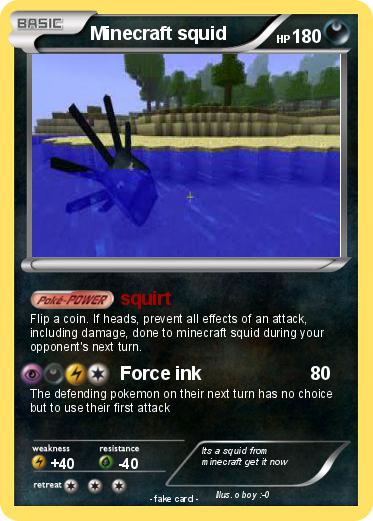 Pokemon Minecraft squid