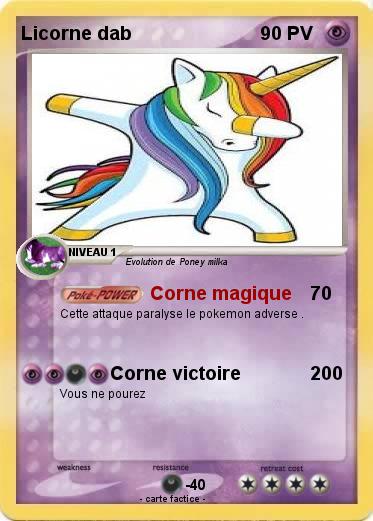 Pokemon Licorne dab