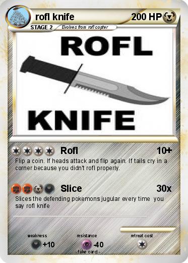 Pokemon rofl knife