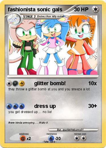 Pokemon fashionista sonic gals