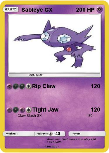 Pokemon Sableye GX