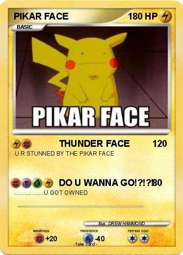Pokemon PIKAR FACE