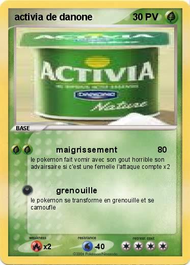 Pokemon activia de danone