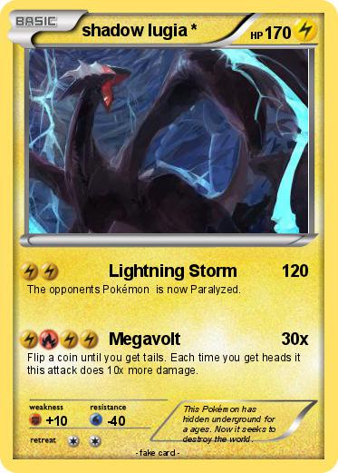 Pokemon shadow lugia *