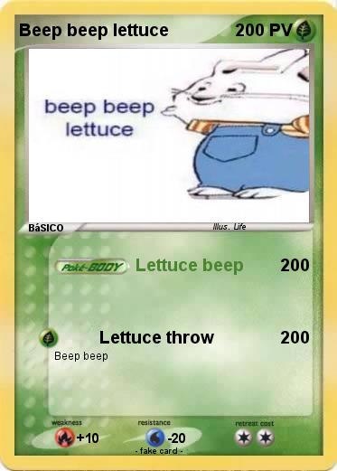 Pokemon Beep beep lettuce