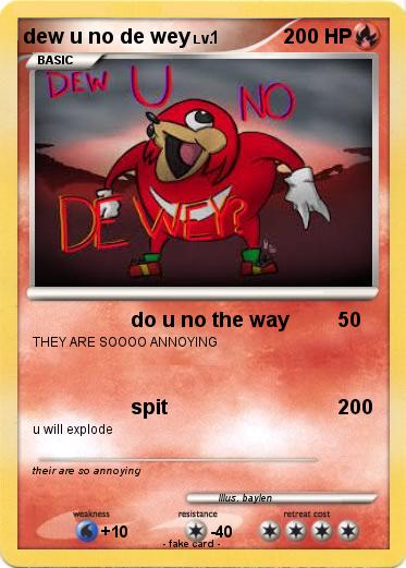 Pokemon dew u no de wey