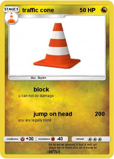 Pokemon traffic cone