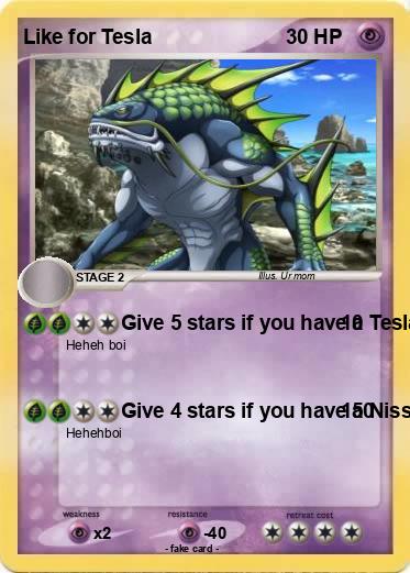 Pokemon Like for Tesla