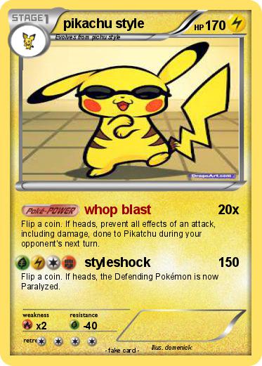 Pokemon pikachu style
