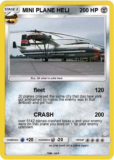 Pokemon MINI PLANE HELI