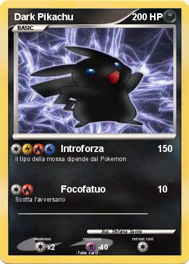 Pokemon Dark Pikachu