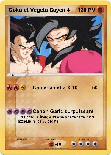 Pokemon Goku et Vegeta Sayen 4