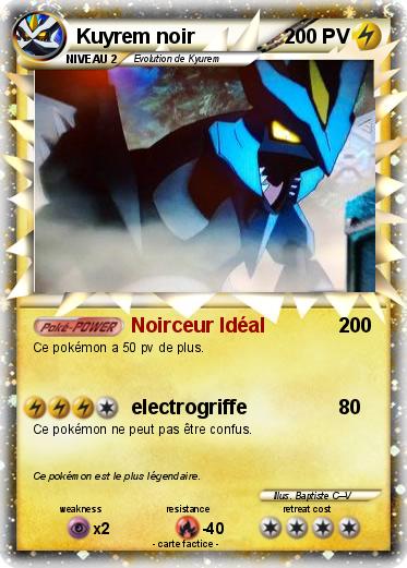Pokemon Kuyrem noir