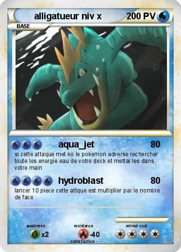 Pokemon alligatueur niv x