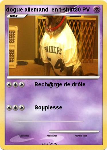 Pokemon dogue allemand  en t-shirt