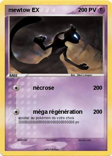 Pokemon mewtow EX