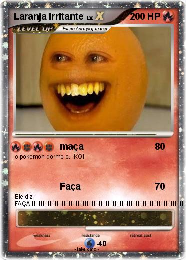 Pokemon Laranja irritante