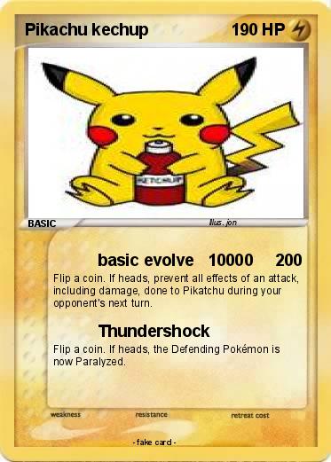Pokemon Pikachu kechup