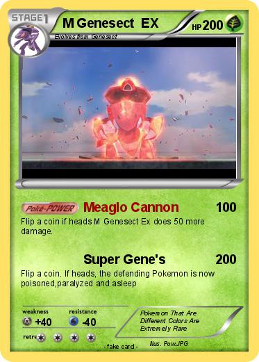 Pokemon M Genesect  EX