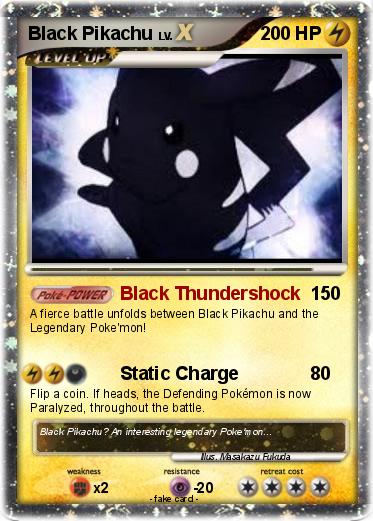 Pokemon Black Pikachu