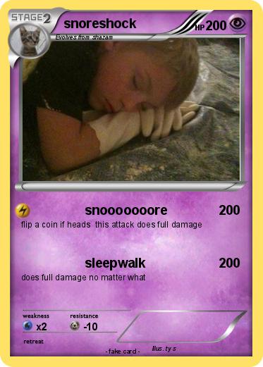 Pokemon snoreshock