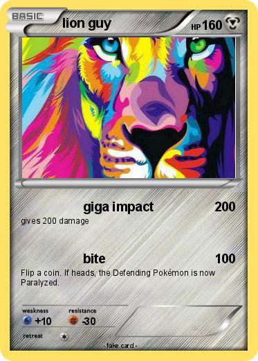 Pokemon lion guy