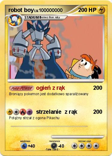 Pokemon robot boy