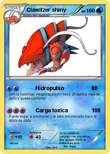 Pokemon Clawitzer shiny