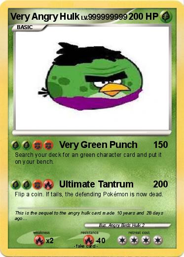 Pokemon Very Angry Hulk