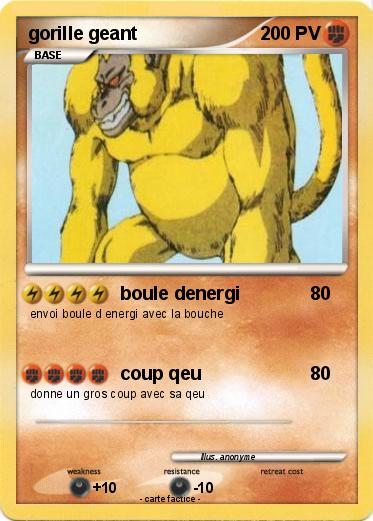 Pokemon gorille geant