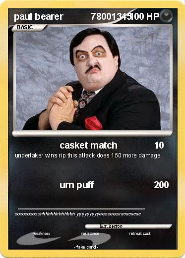 Pokemon paul bearer           78001345