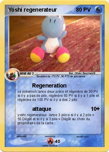 Pokemon Yoshi regenerateur
