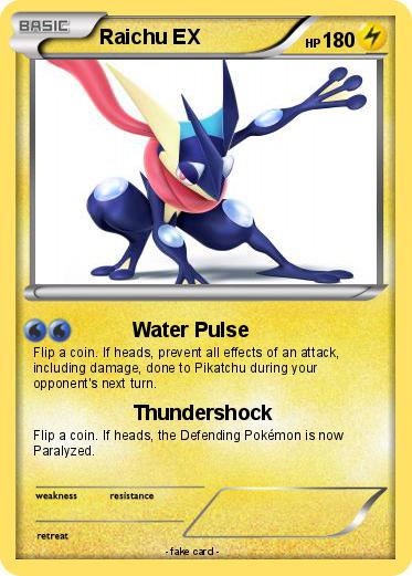 Pokemon Raichu EX