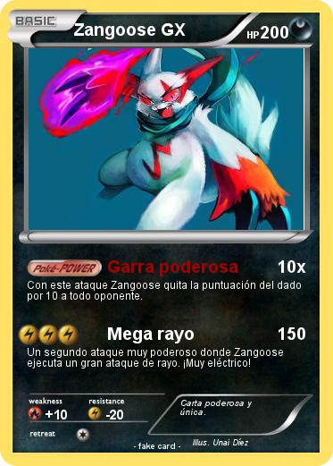Pokemon Zangoose GX