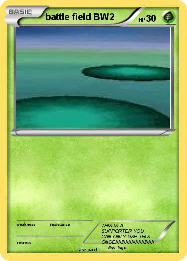 Pokemon battle field BW2