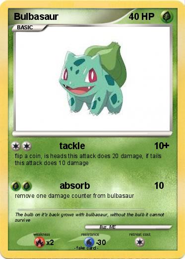 Pokemon Bulbasaur
