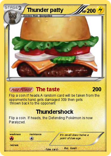 Pokemon Thunder patty